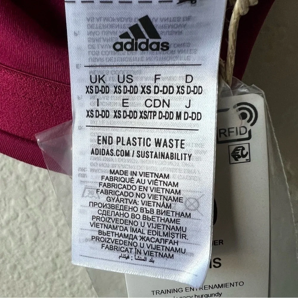 New with tags adidas Women's Training Medium Support Better 3-Stripes XS- DD - Picture 11 of 14